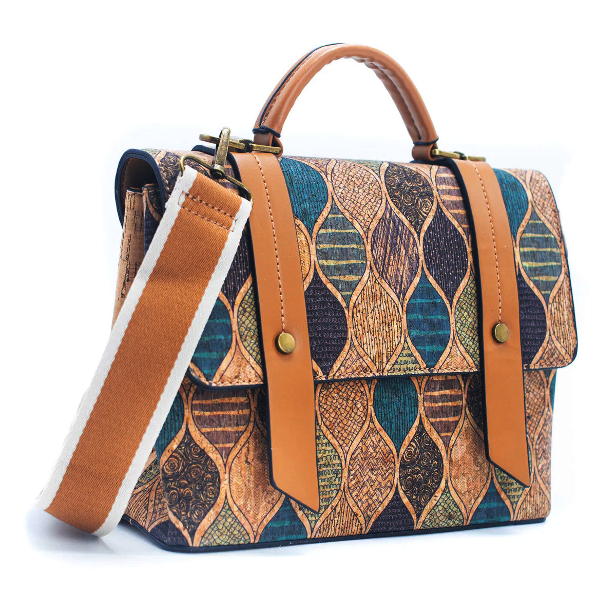 Damen Handtaschen Mini-Kurier aus Kork