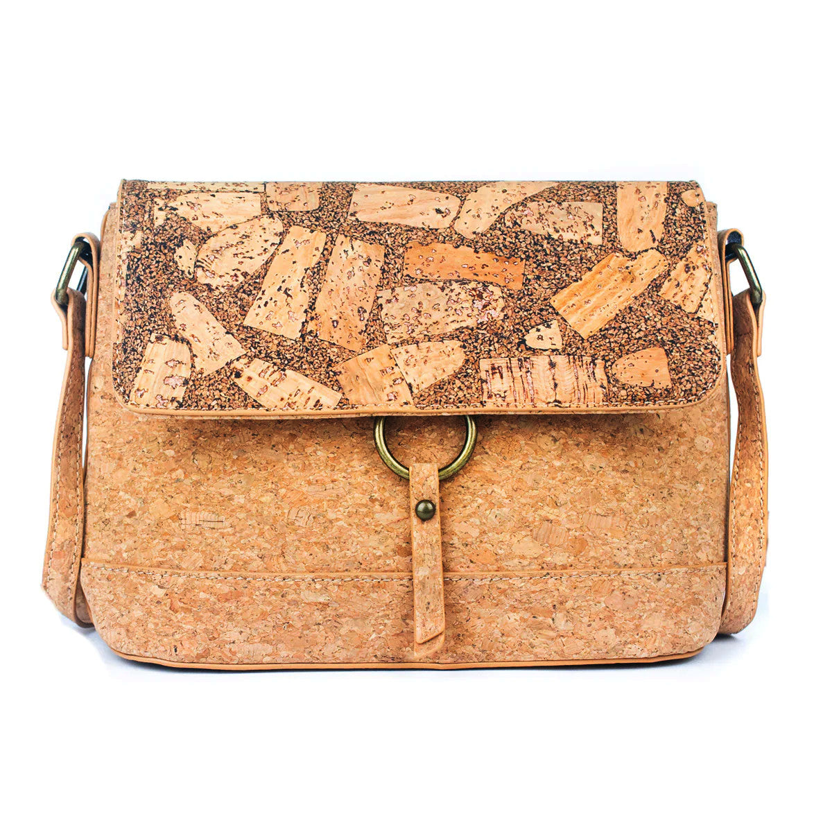 Kaffee-Kork Fusion – Crossbody Handtasche aus Kork