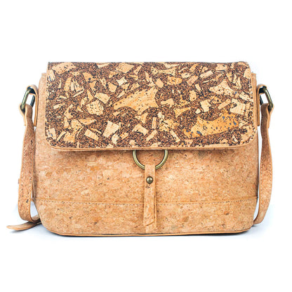 Kaffee-Kork Fusion – Crossbody Handtasche aus Kork
